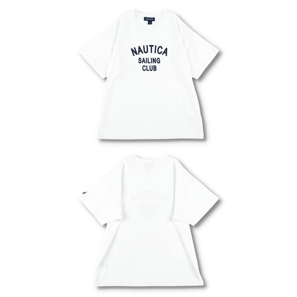 NAUTICA童裝 植絨logo短袖T上衣