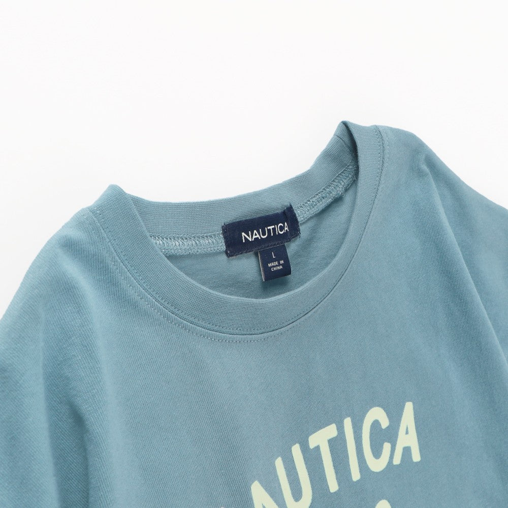 NAUTICA童裝 植絨logo短袖T上衣