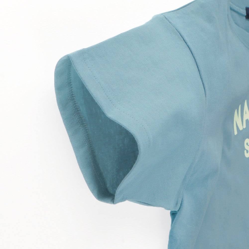 NAUTICA童裝 植絨logo短袖T上衣