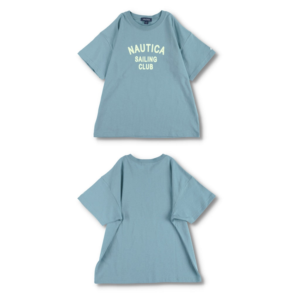 NAUTICA童裝 植絨logo短袖T上衣