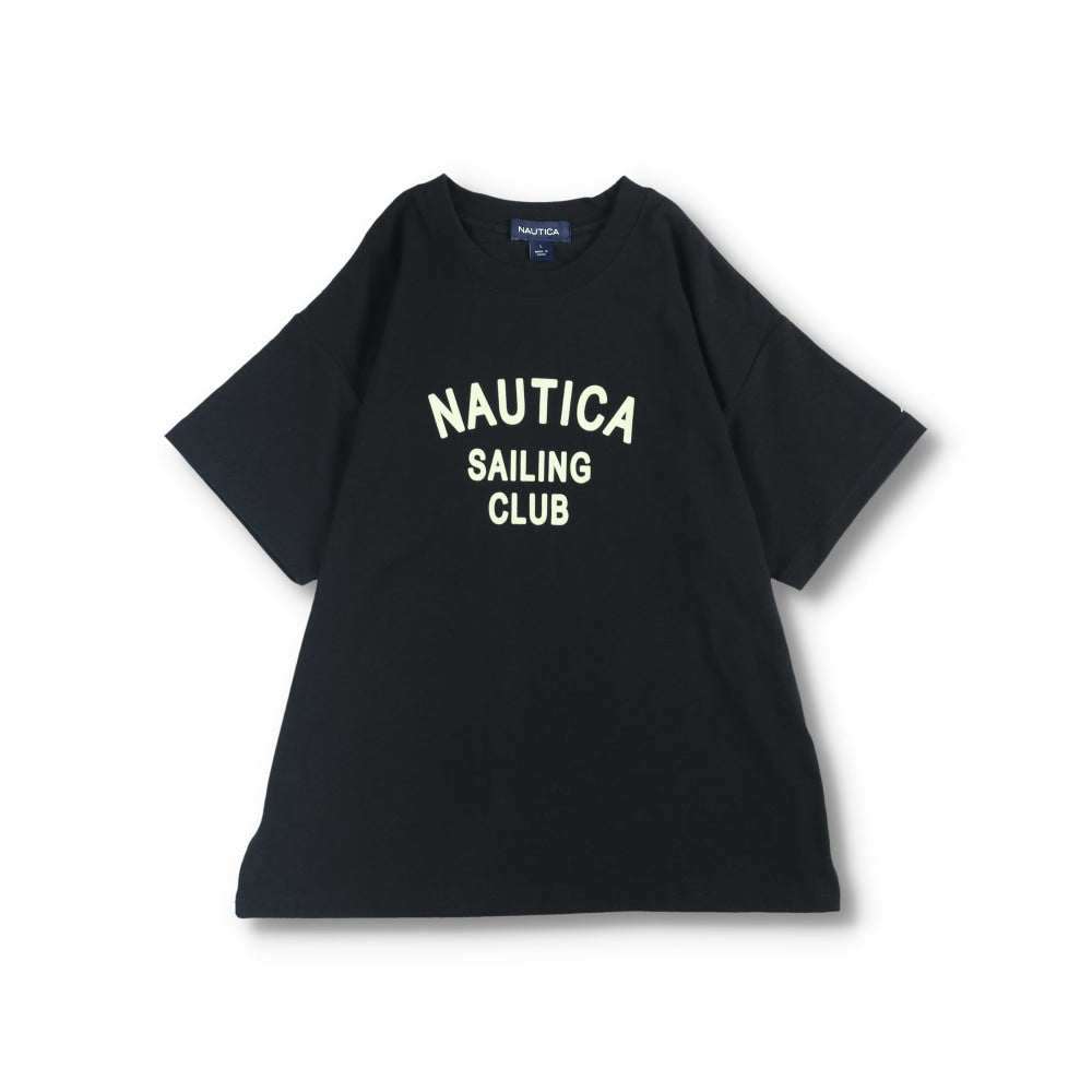 NAUTICA童裝 植絨logo短袖T上衣