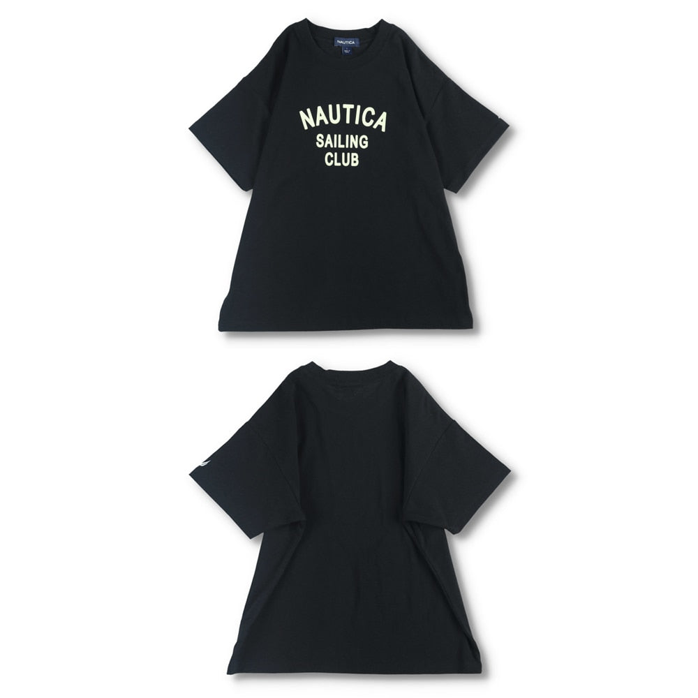 NAUTICA童裝 植絨logo短袖T上衣