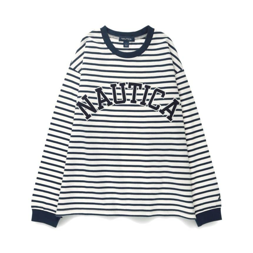 NAUTICA 童裝 Logo刺繡 長袖T恤上衣 25SS