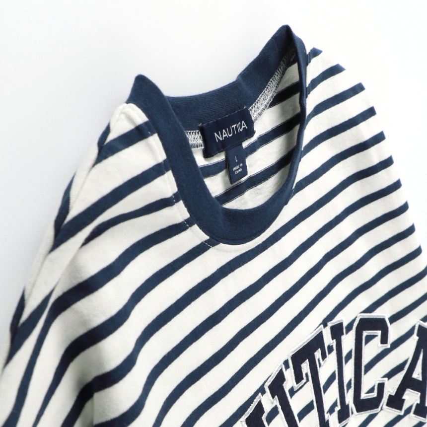 NAUTICA 童裝 Logo刺繡 長袖T恤上衣 25SS