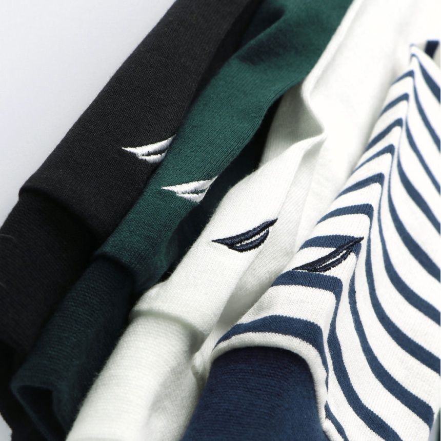 NAUTICA 童裝 Logo刺繡 長袖T恤上衣 25SS