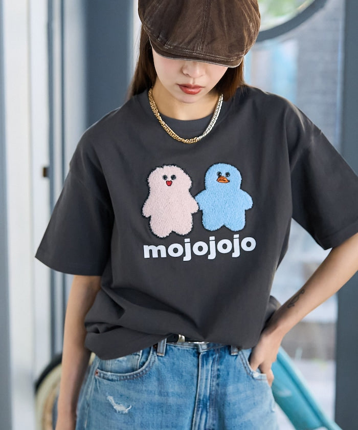 PUBLUX 限定 mojojojo 藝術刺繡短袖 T 恤