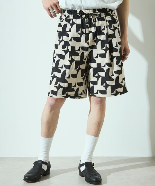 FREAK'S STORE Patterned easy shorts 印花短褲