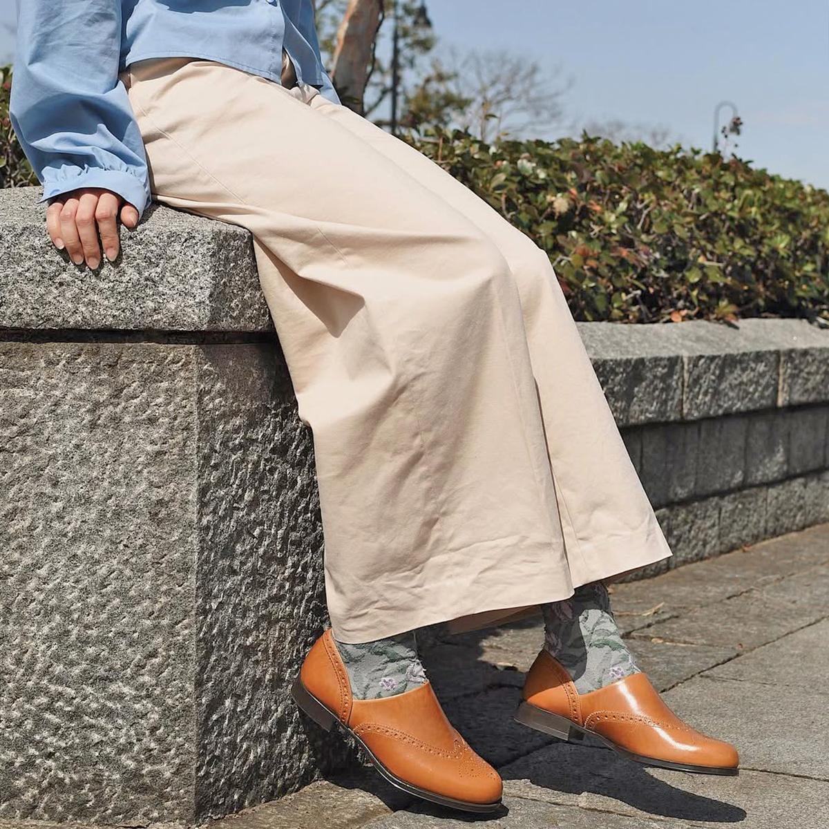 日本製HARUTA 油蠟皮 雕花翼紋 Spock 樂福鞋 #503