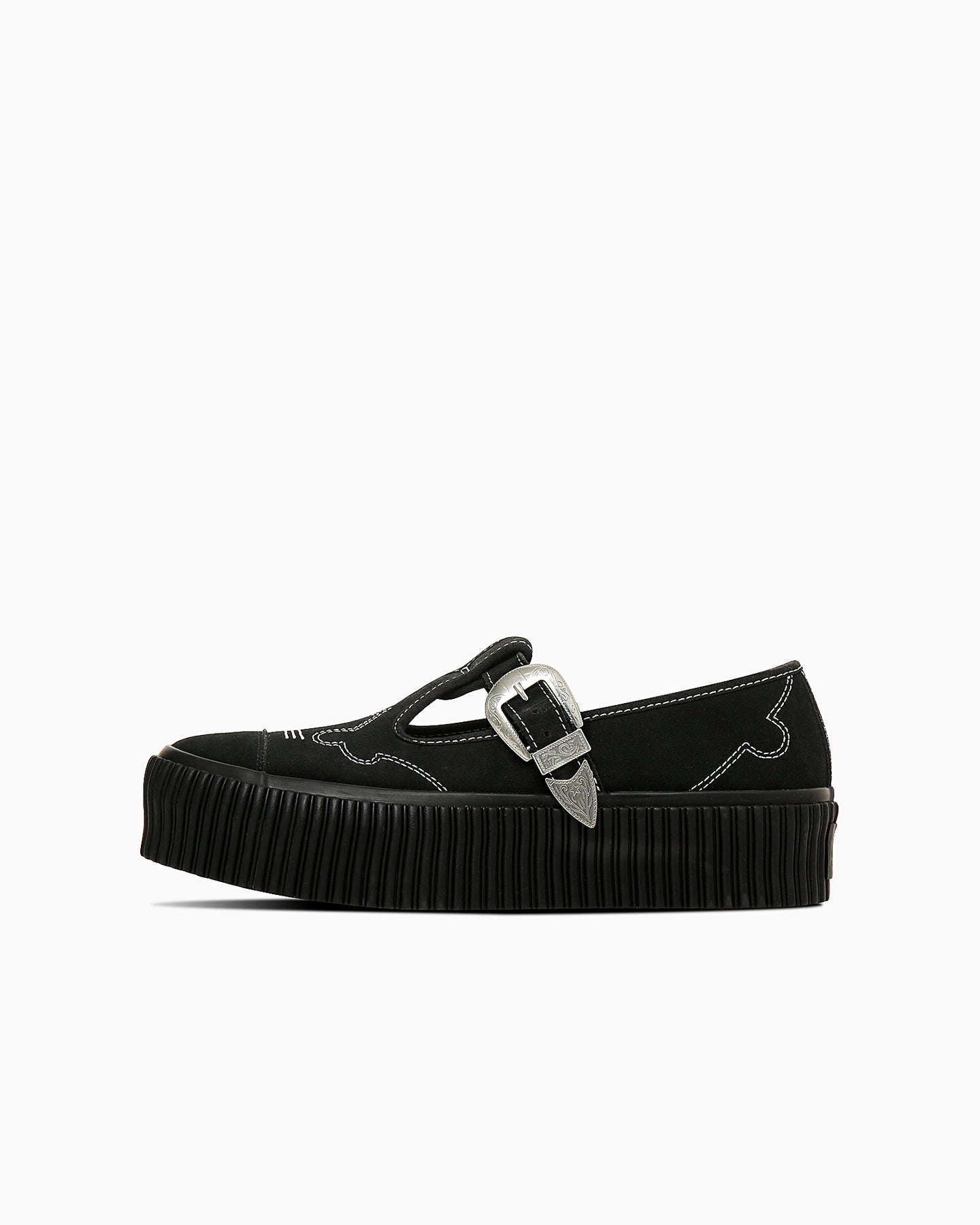 日本限定 CONVERSE ALL STAR LIFTED RIBTAPE T-STRAP WT OX 厚底瑪莉珍鞋