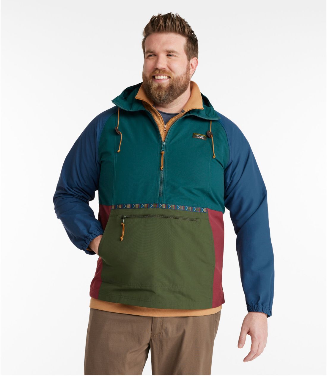 特價 日本限定 L.L.Bean 復古山系套頭防風外套