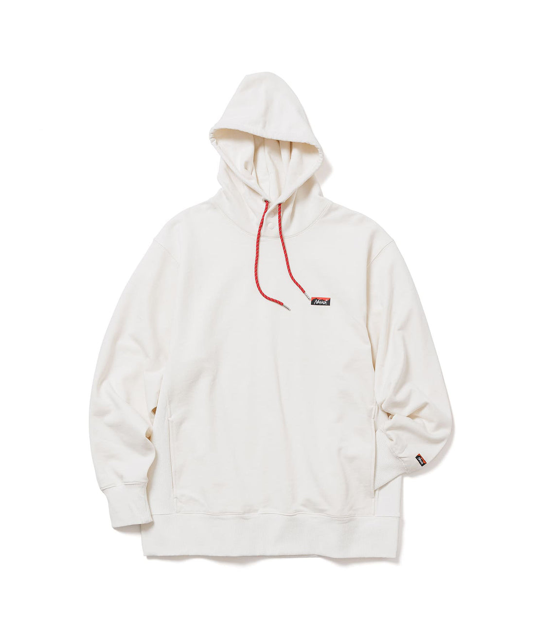 NANGA ECO HYBRID 迷你 Box Logo 刺繡連帽大學T