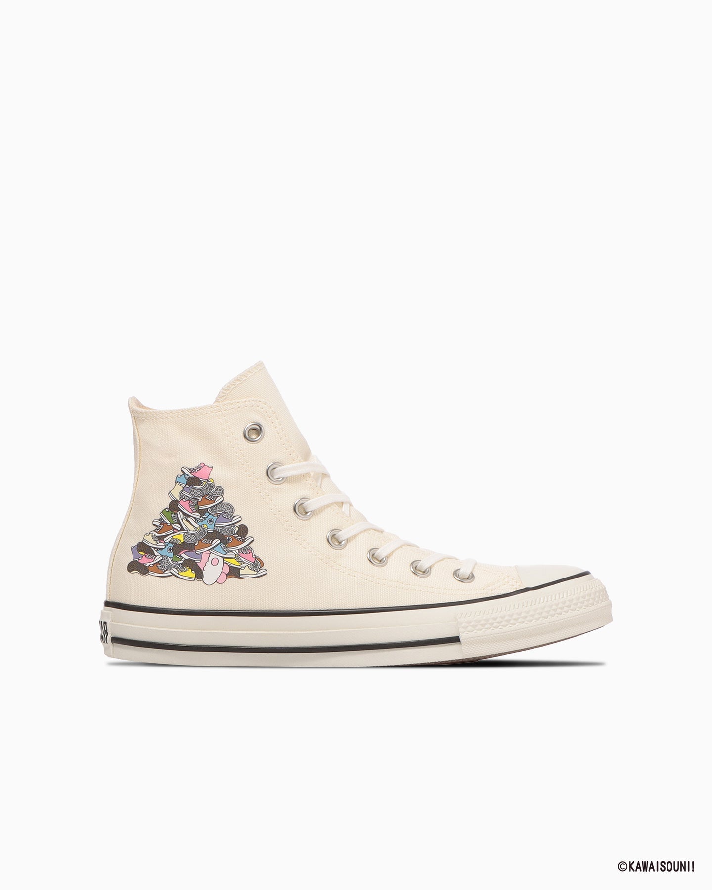 日本限定 CONVERSE X KAWAISOUNI! ALL STAR KM HI 聯名高筒帆布鞋