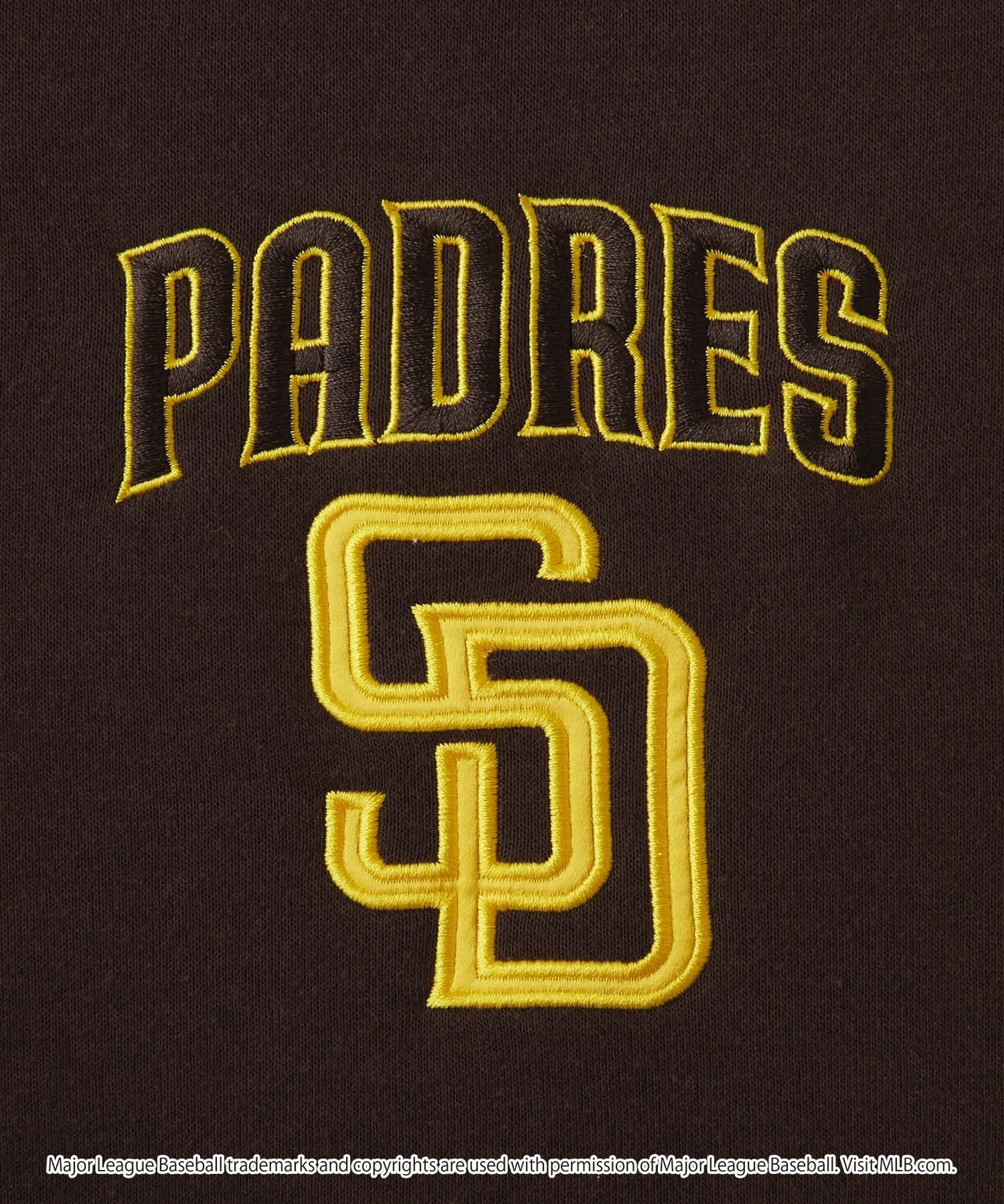 MLB 刺繡LOGO寬版加絨大學T