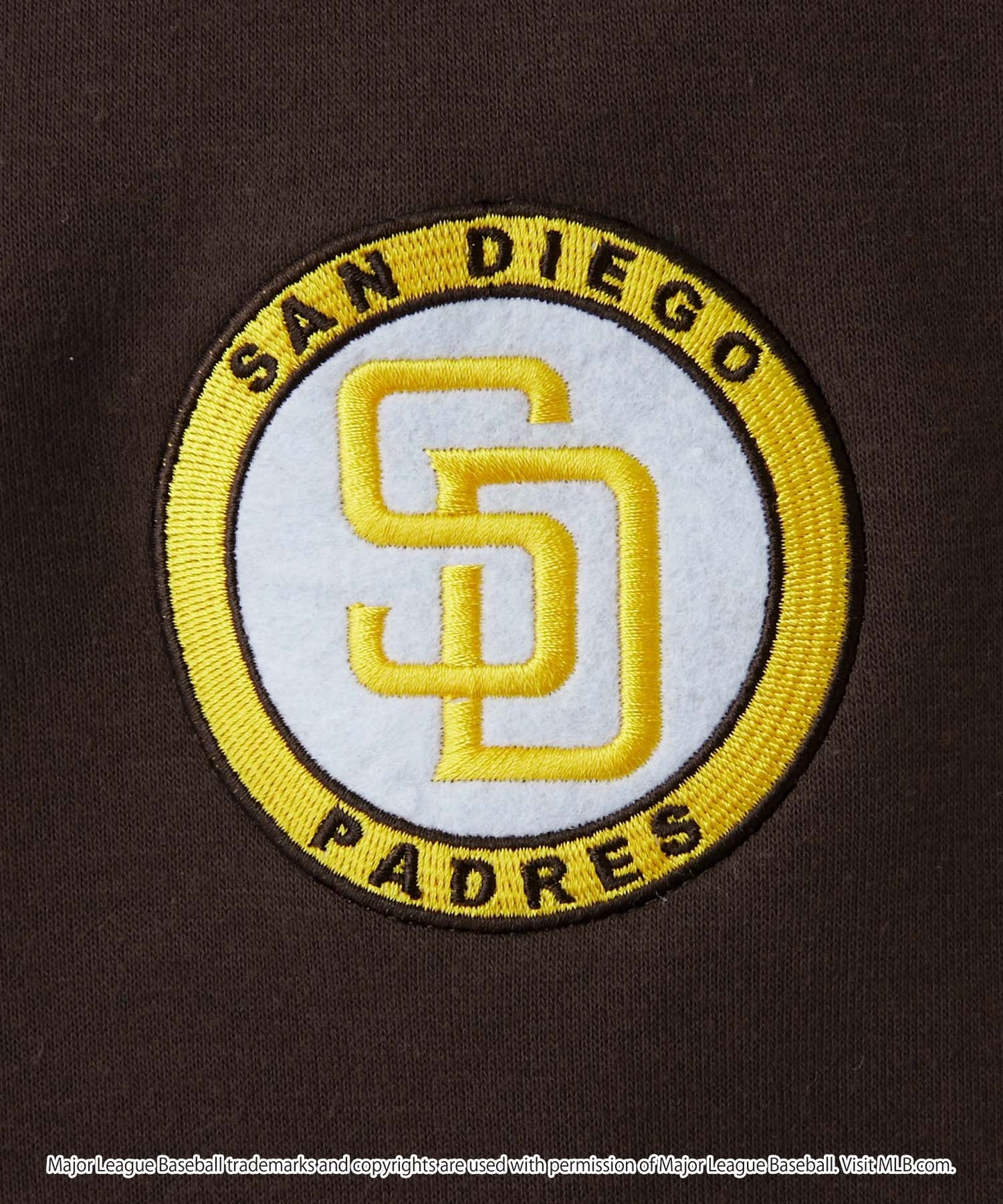 MLB 刺繡LOGO寬版加絨大學T