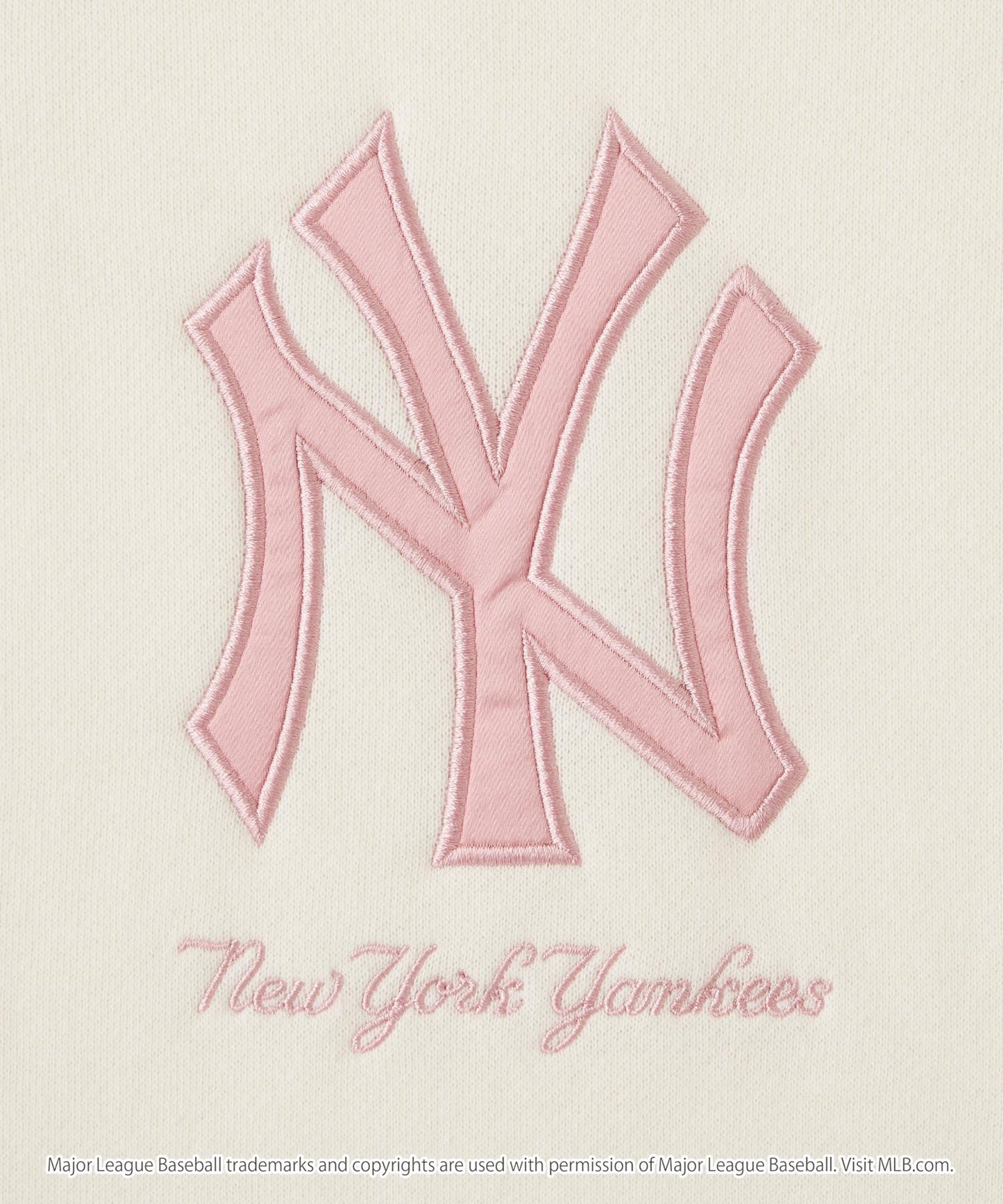 MLB 刺繡LOGO寬版加絨大學T