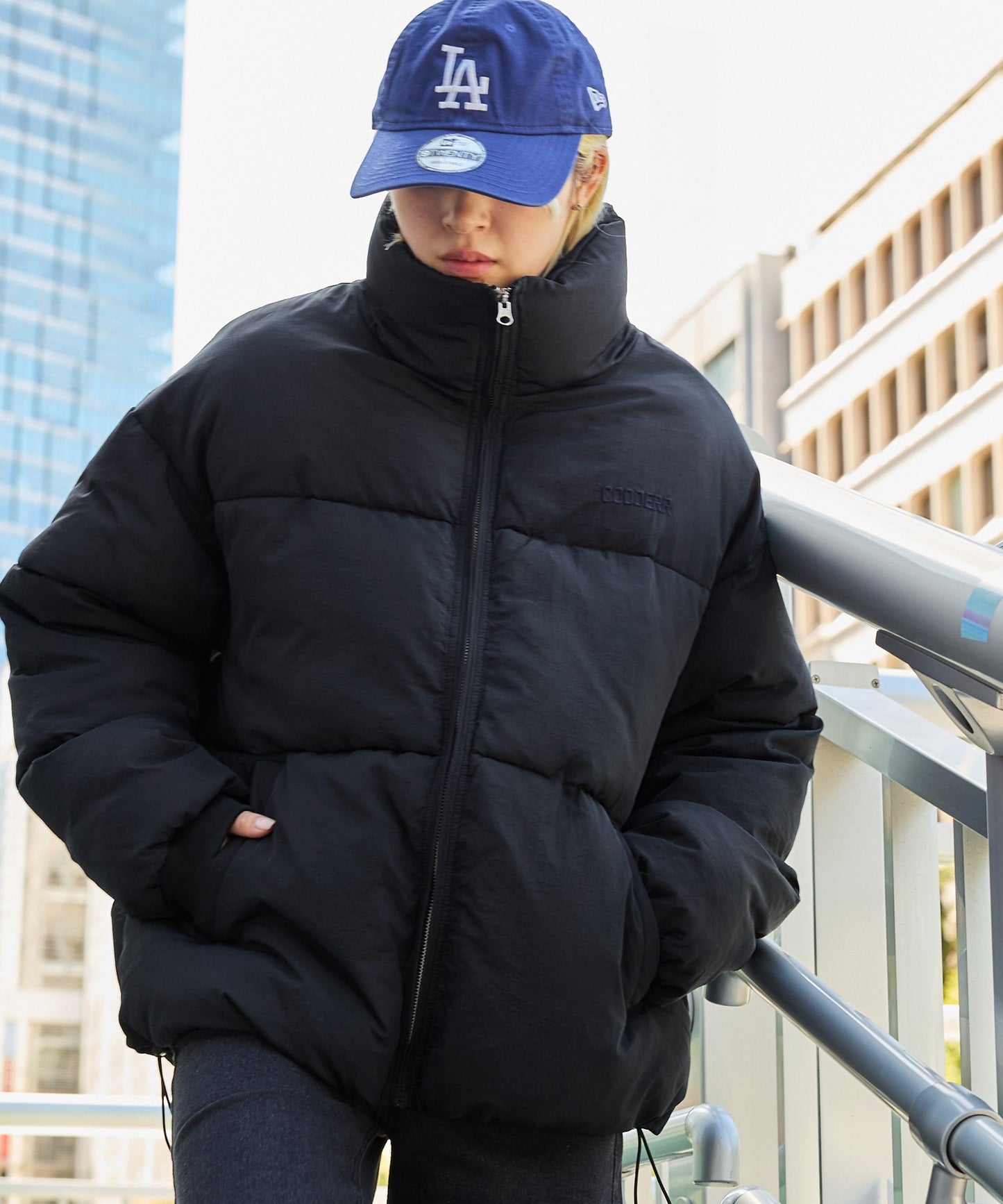 CODDERR 厚領防潑水尼龍中綿外套