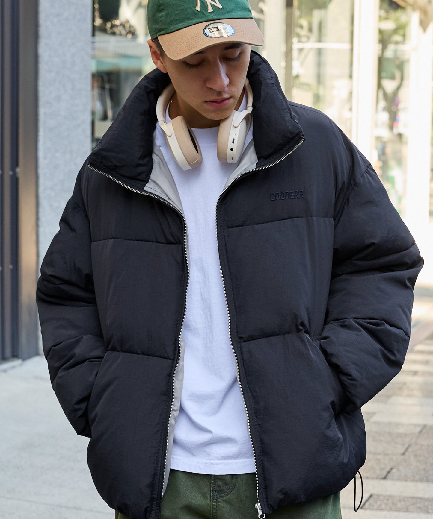 CODDERR 厚領防潑水尼龍中綿外套