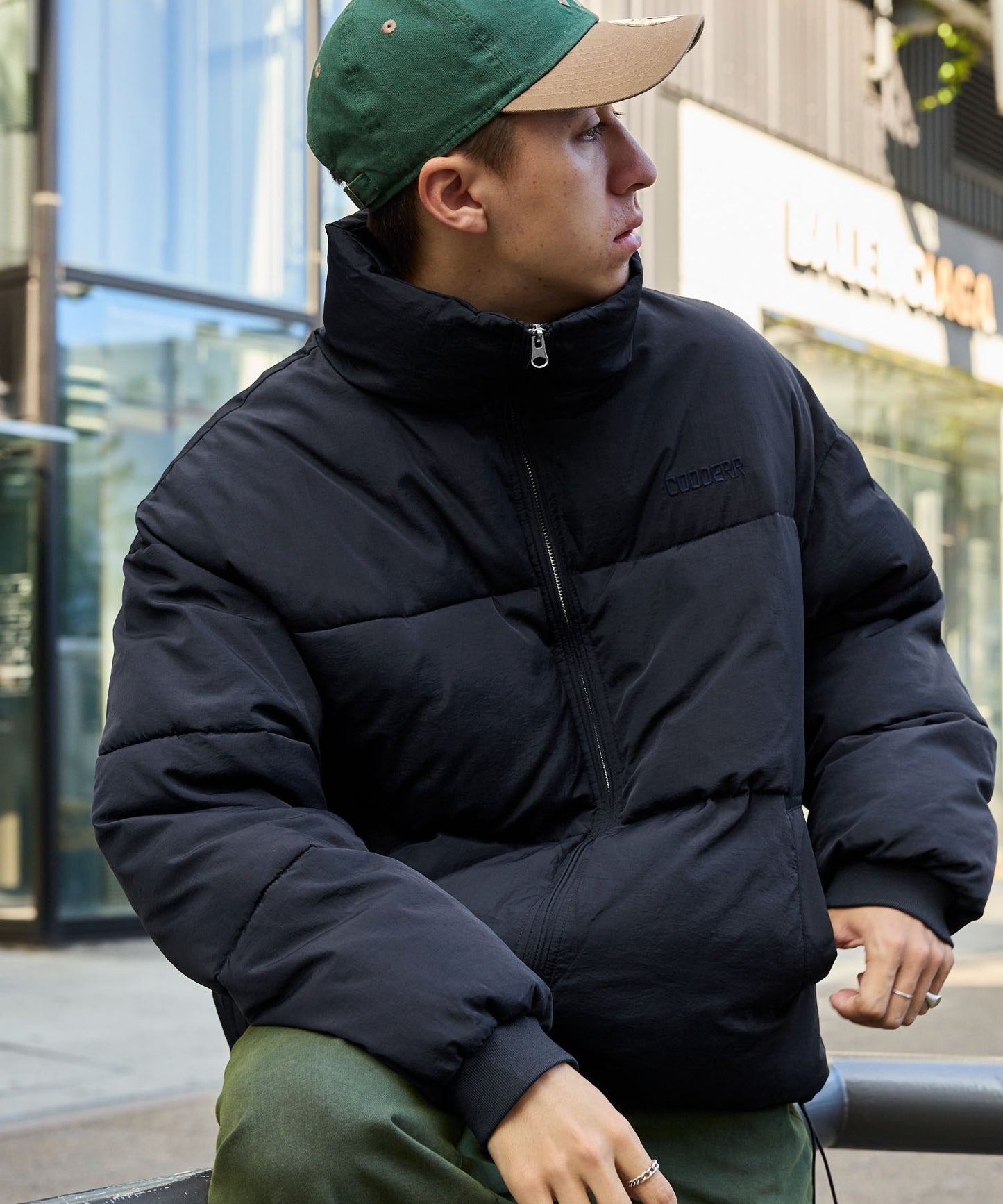 CODDERR 厚領防潑水尼龍中綿外套