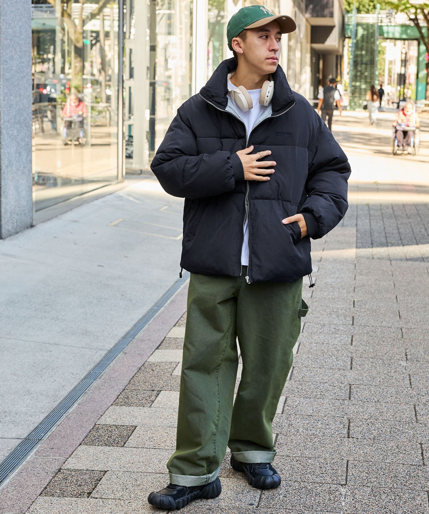 CODDERR 厚領防潑水尼龍中綿外套