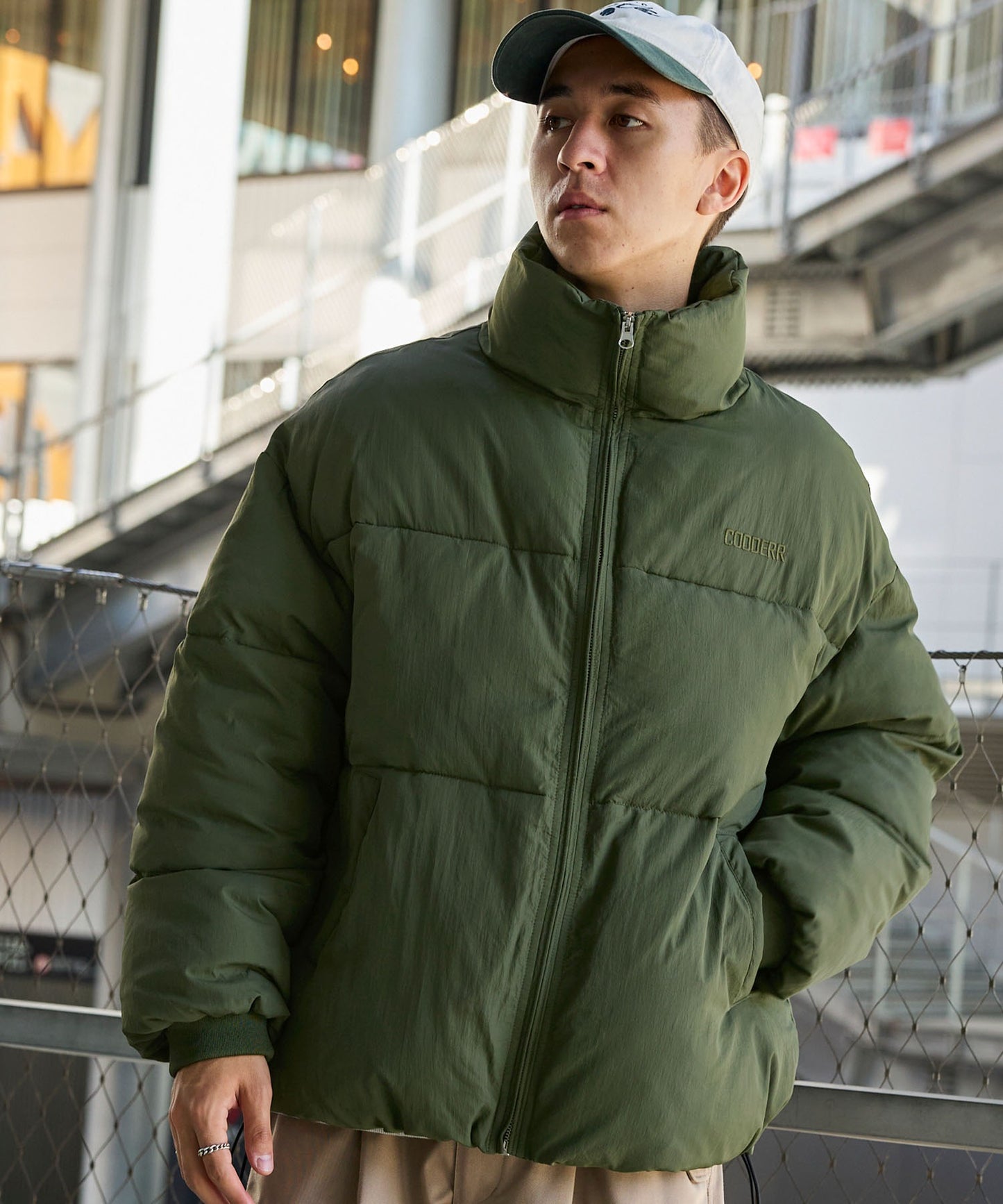 CODDERR 厚領防潑水尼龍中綿外套