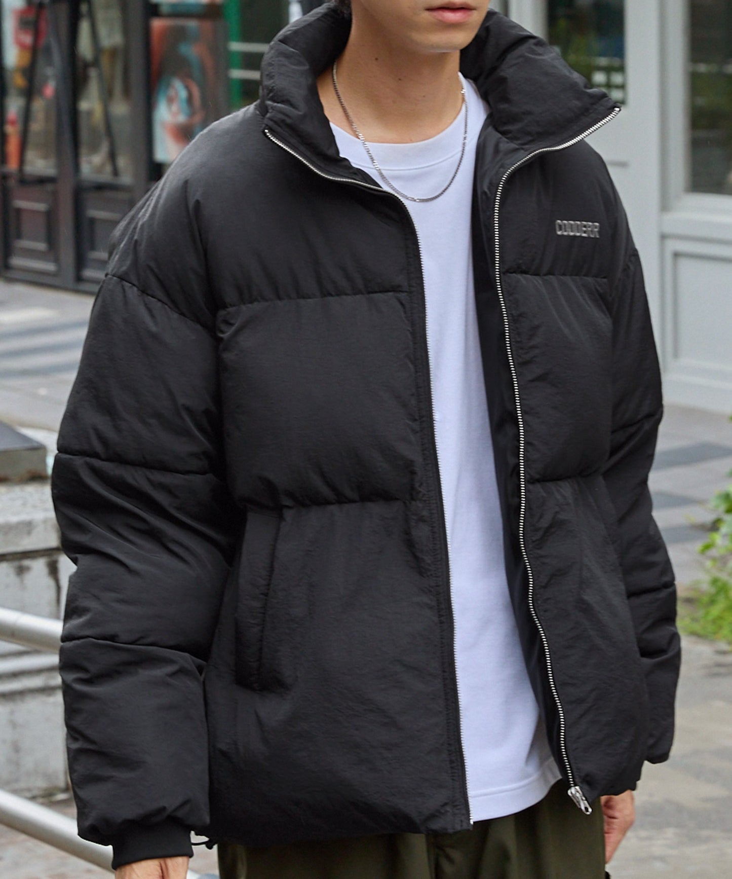 CODDERR 厚領防潑水尼龍中綿外套