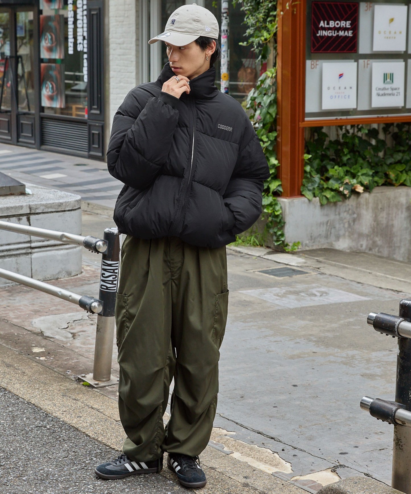 CODDERR 厚領防潑水尼龍中綿外套