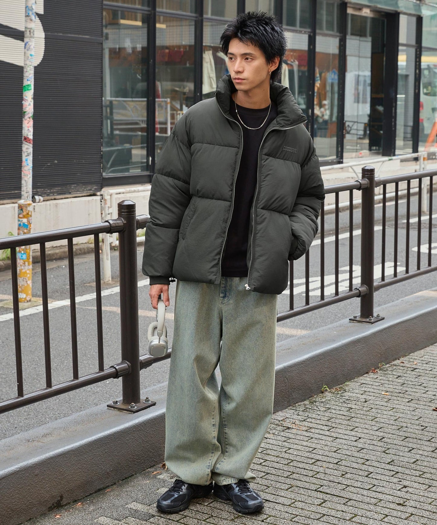 CODDERR 厚領防潑水尼龍中綿外套