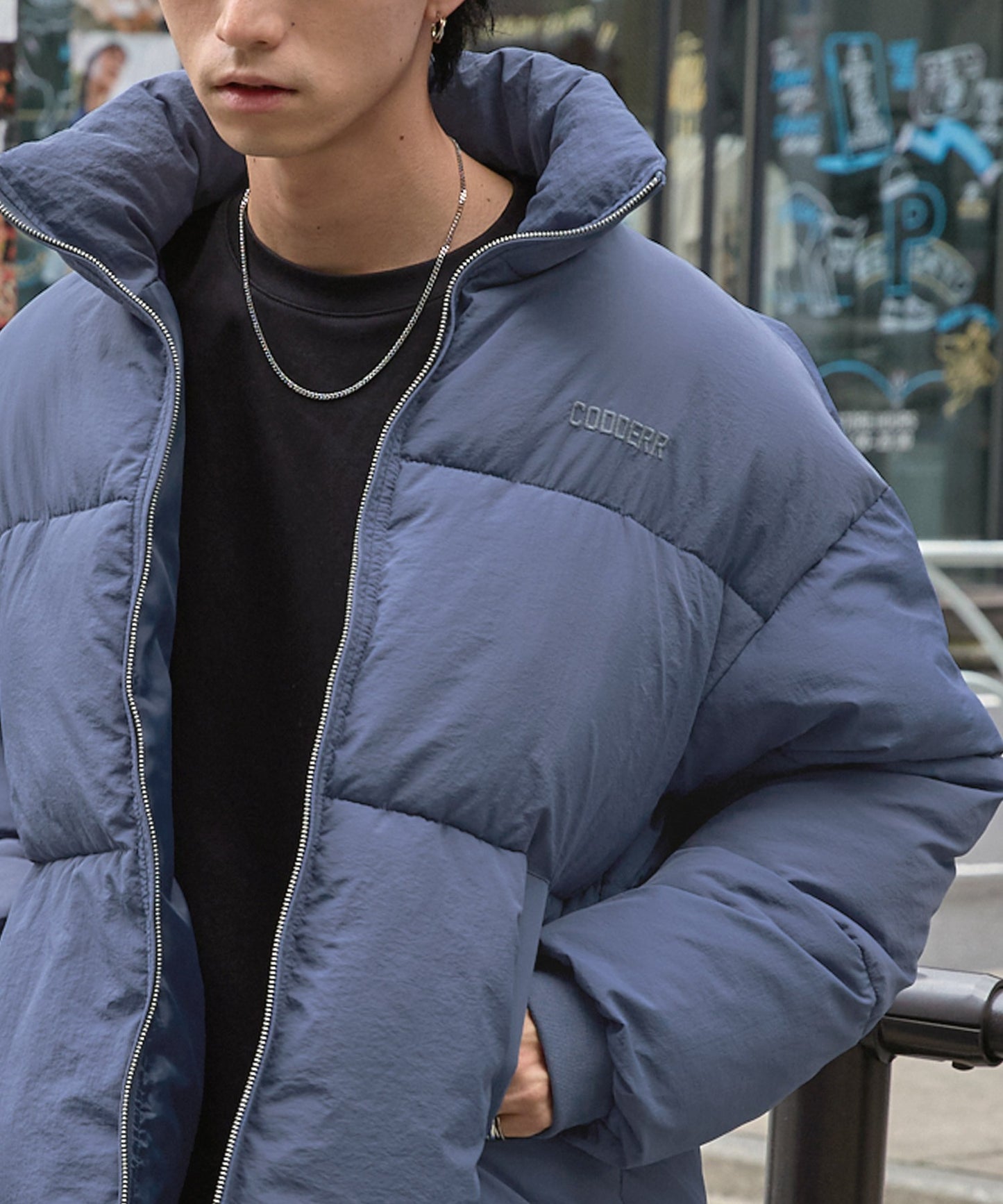 CODDERR 厚領防潑水尼龍中綿外套