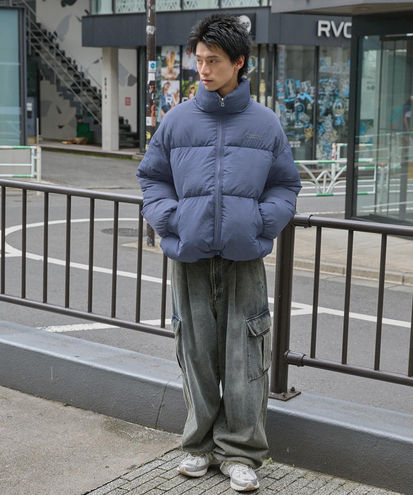 CODDERR 厚領防潑水尼龍中綿外套