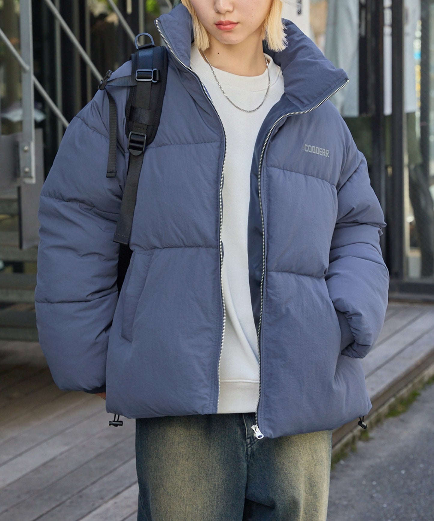 CODDERR 厚領防潑水尼龍中綿外套