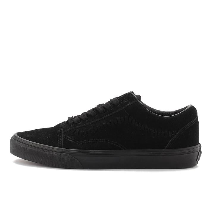 VANS OLD SKOOL C.STRIPE BLK/BK 麂皮滑板鞋