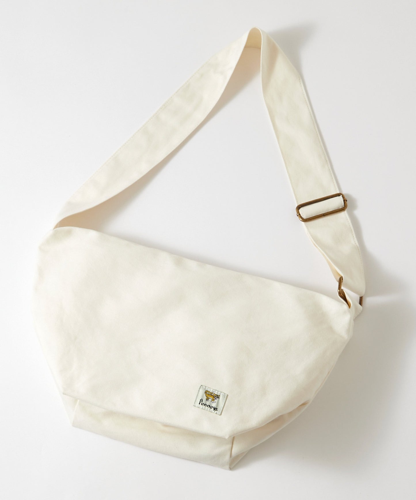 PENNEYS THE FOX & BE A TIGER 復古標籤帆布郵差包