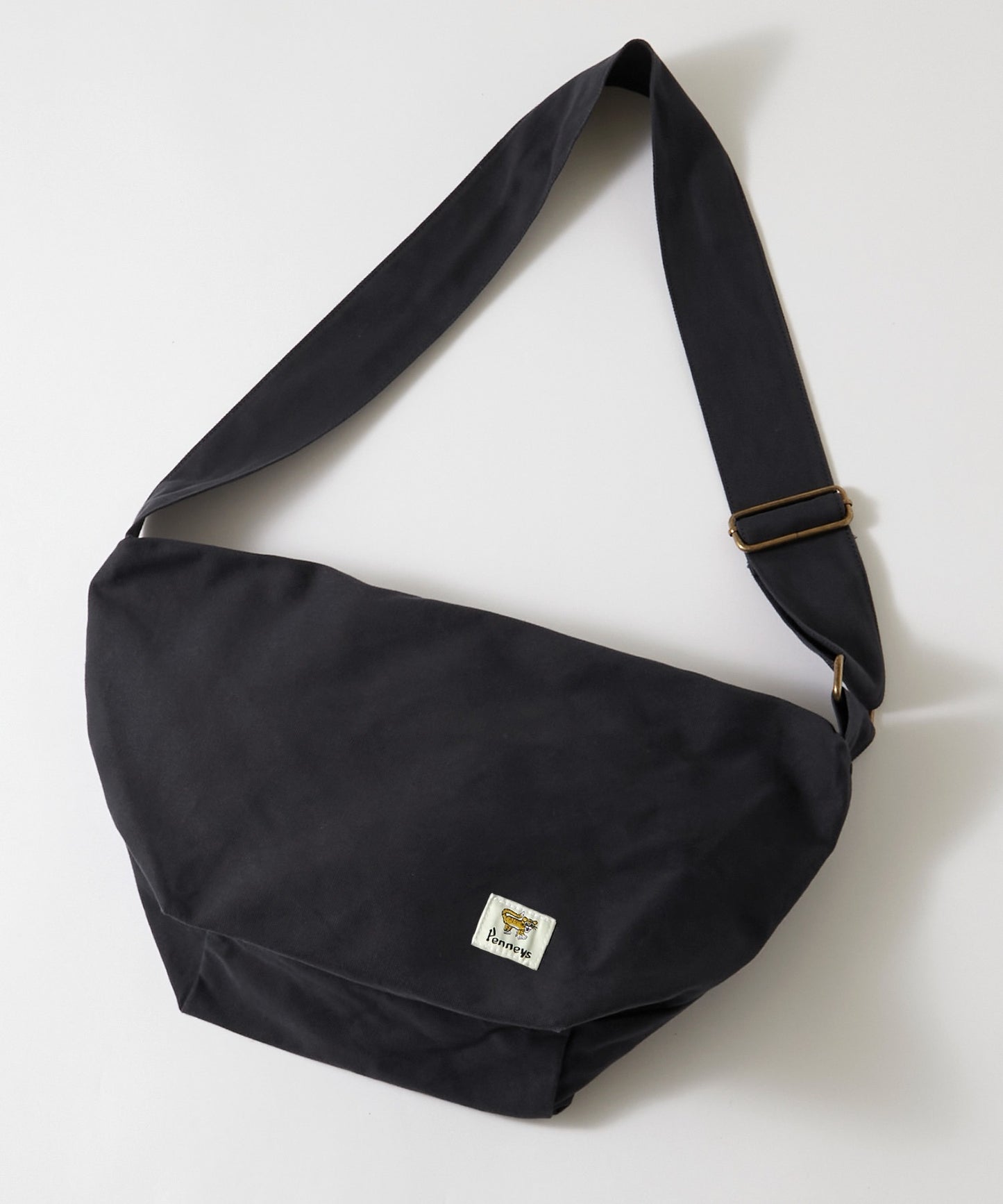 PENNEYS THE FOX & BE A TIGER 復古標籤帆布郵差包