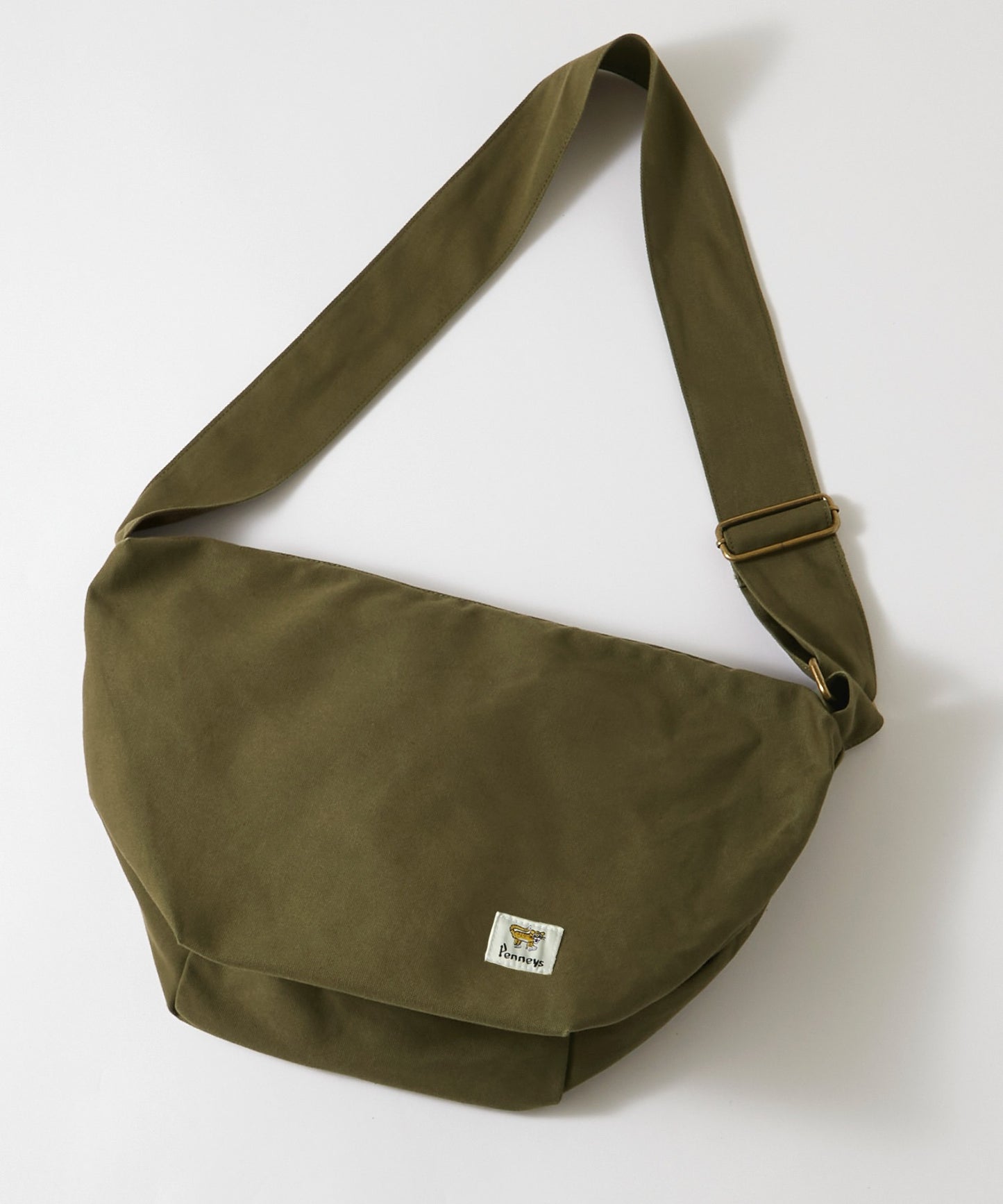 PENNEYS THE FOX & BE A TIGER 復古標籤帆布郵差包