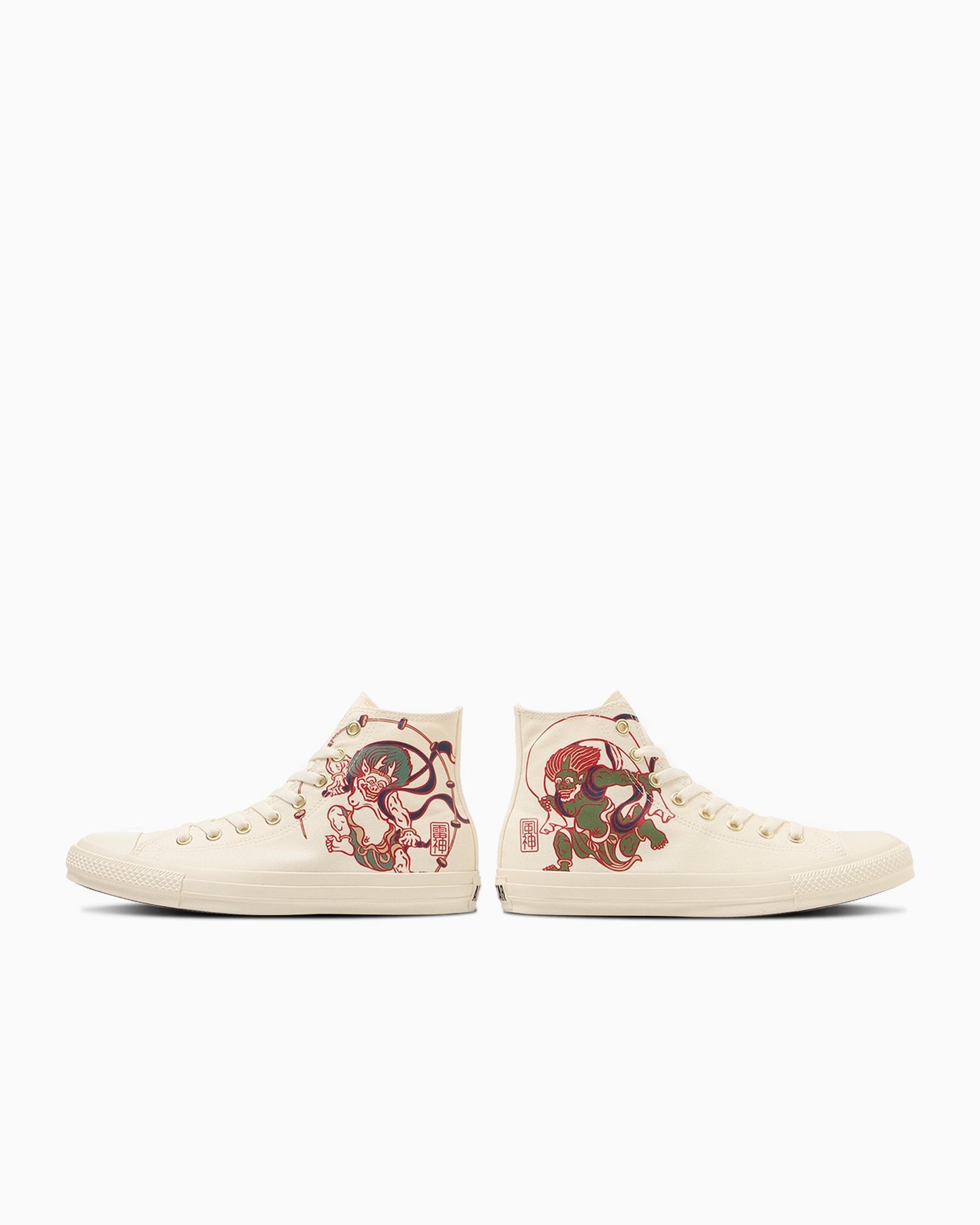 日本限定 CONVERSE ALL STAR FUJINRAIJIN HI 限定設計高筒帆布鞋