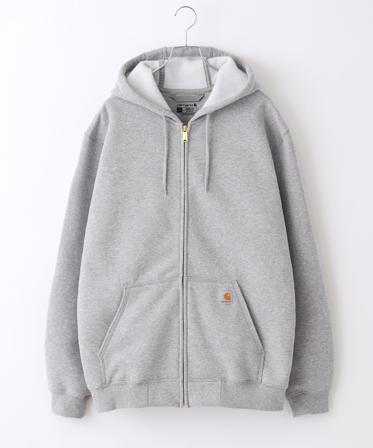 Carhartt 寬版內裡絨毛拉鍊連帽外套