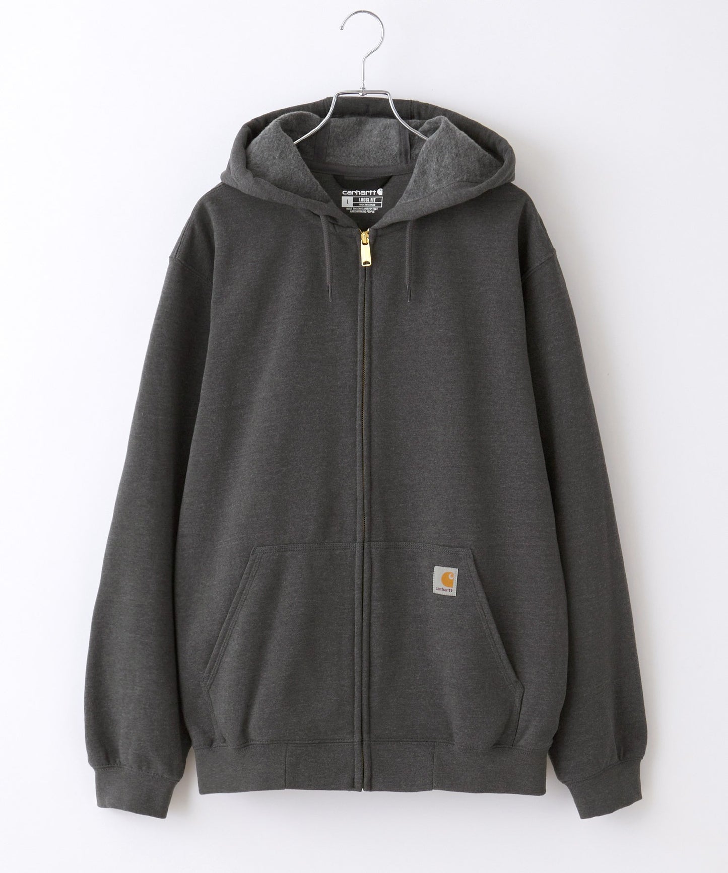 Carhartt 寬版內裡絨毛拉鍊連帽外套