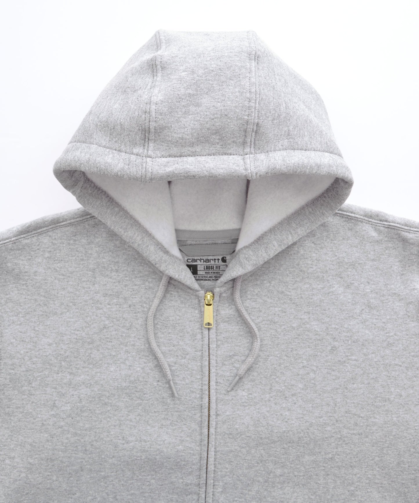 Carhartt 寬版內裡絨毛拉鍊連帽外套