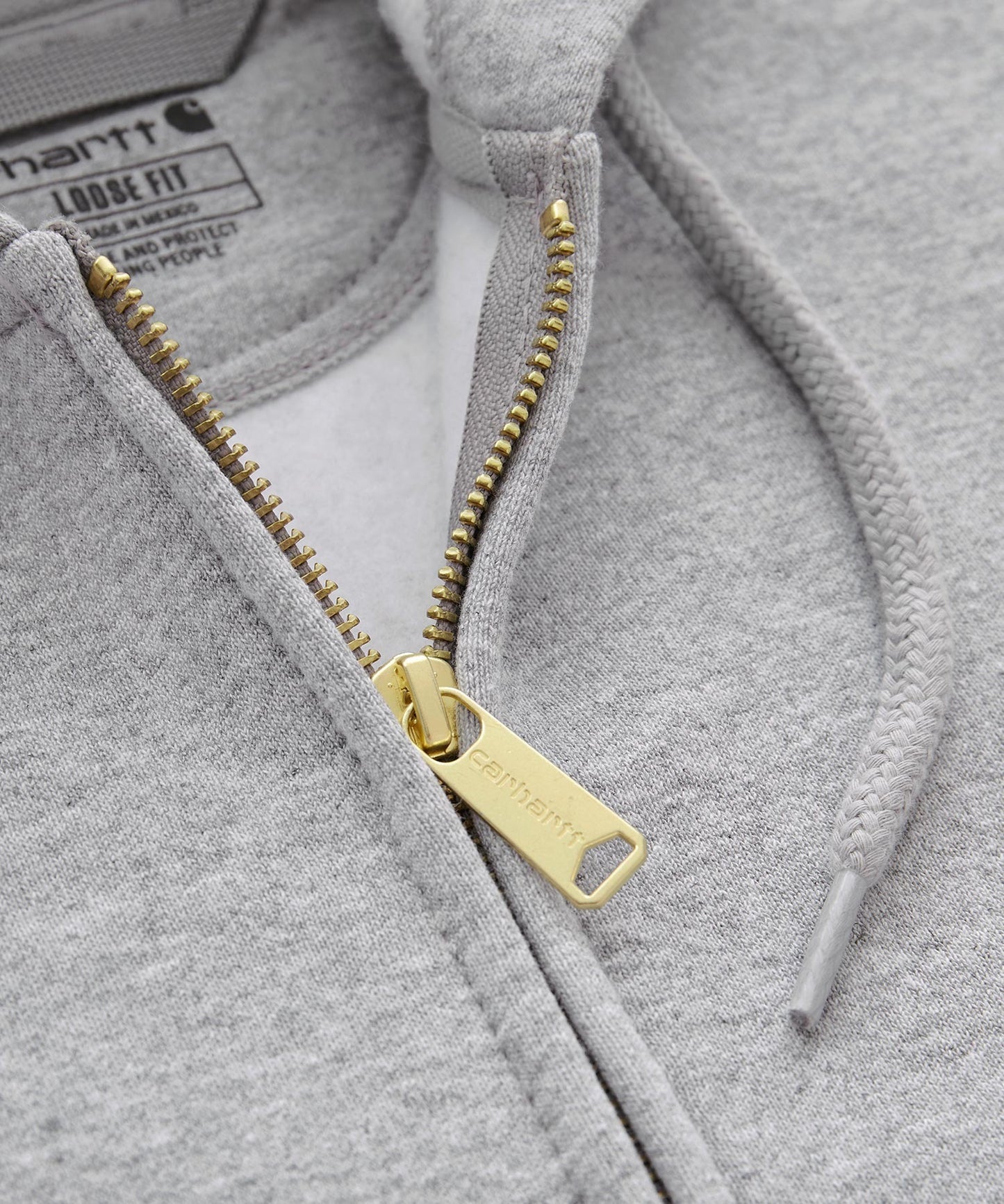 Carhartt 寬版內裡絨毛拉鍊連帽外套