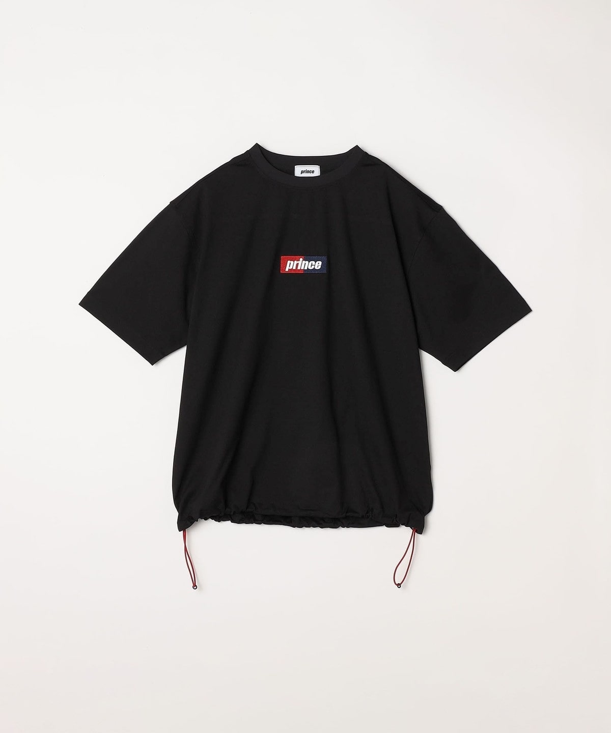 SHIPS any x prince 吸濕排汗/防紫外線 方框logo刺繡短袖T恤