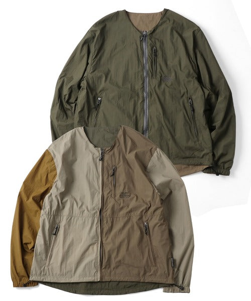 Gym Master 雙面穿無領尼龍夾克風衣外套