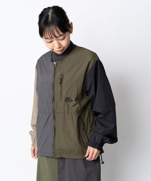 Gym Master 雙面穿無領尼龍夾克風衣外套