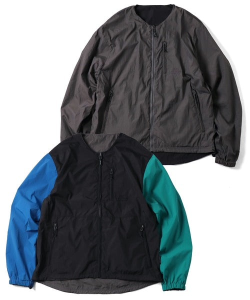 Gym Master 雙面穿無領尼龍夾克風衣外套