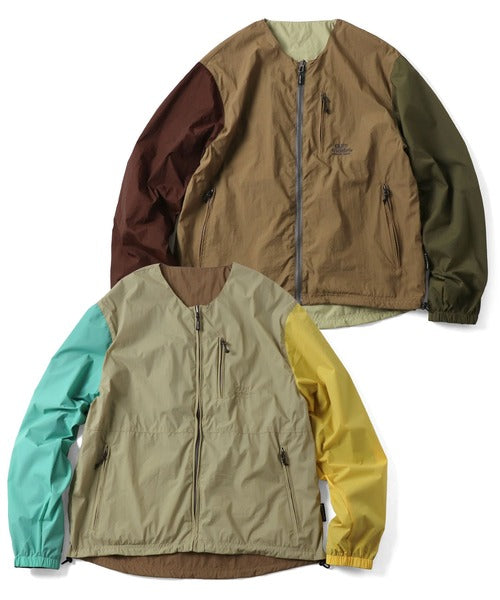 Gym Master 雙面穿無領尼龍夾克風衣外套