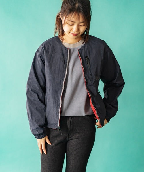 Gym Master 雙面穿無領尼龍夾克風衣外套