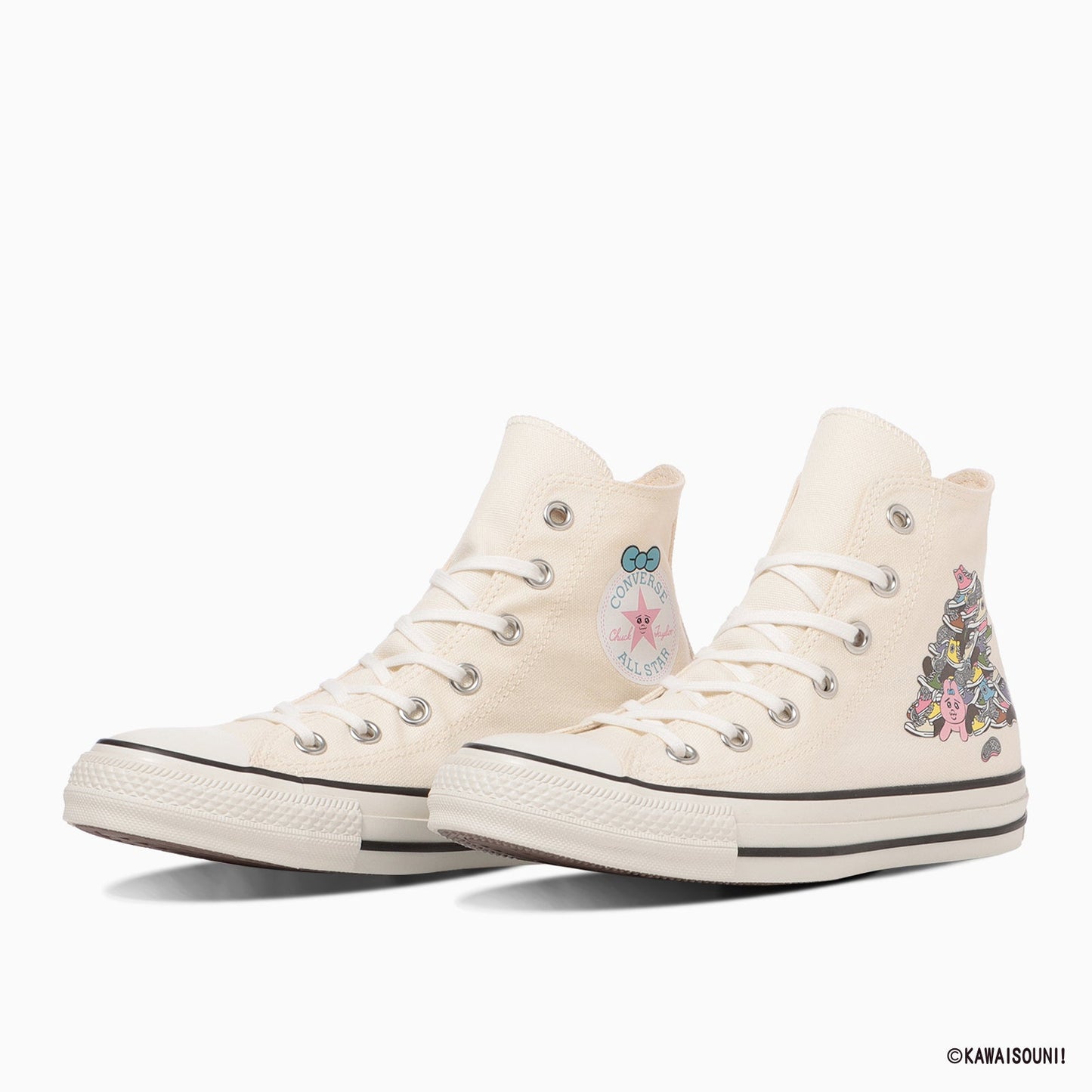 日本限定 CONVERSE X KAWAISOUNI! ALL STAR KM HI 聯名高筒帆布鞋