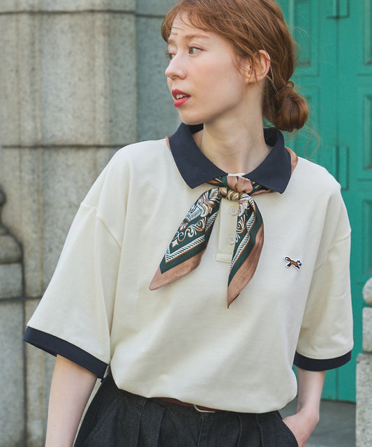 PENNEYS THE FOX logo scheme polo shirt 狐狸刺繡LOGO短袖Polo衫