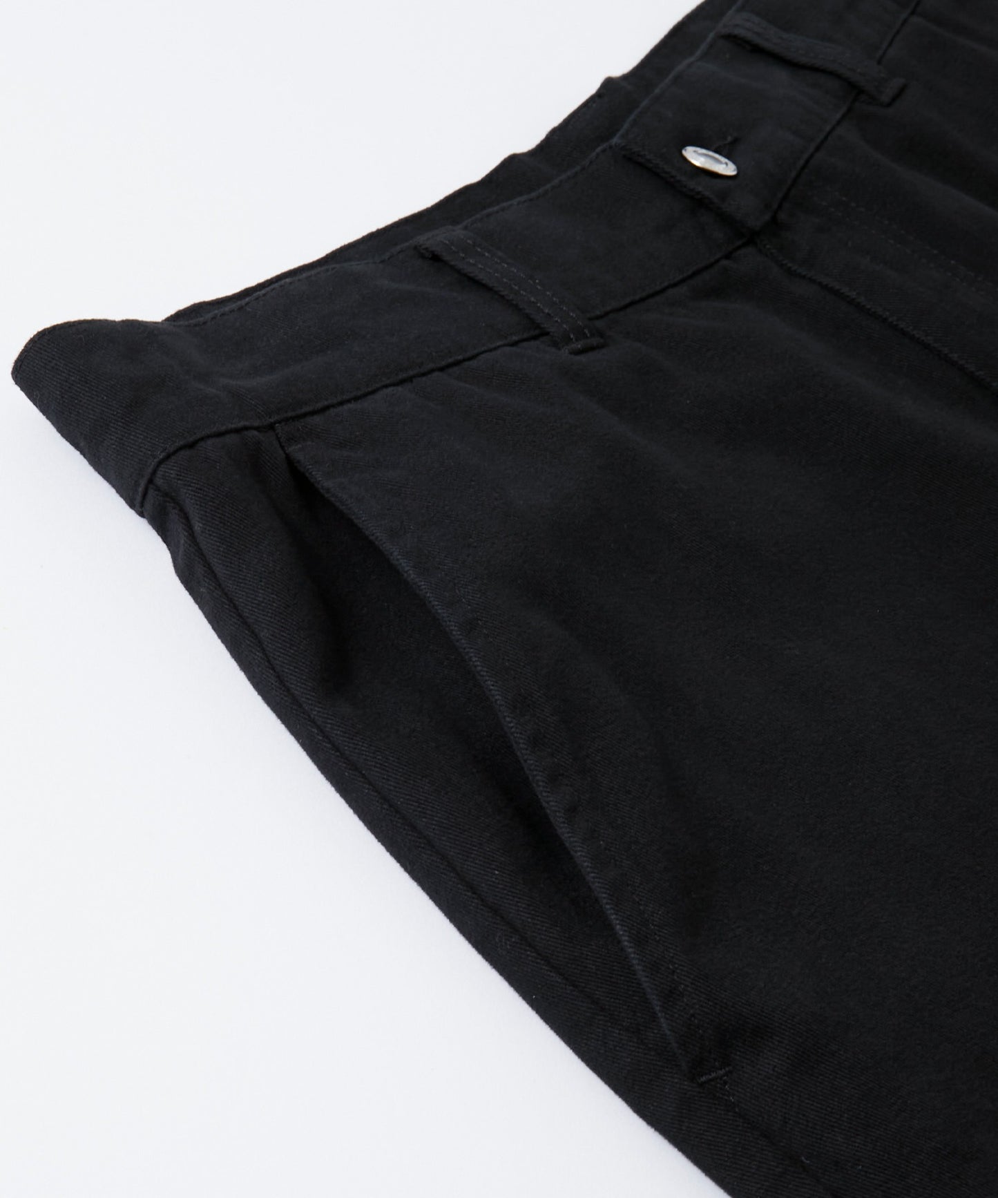 retock's 刺繡LOGO寬版牛仔工裝五分褲