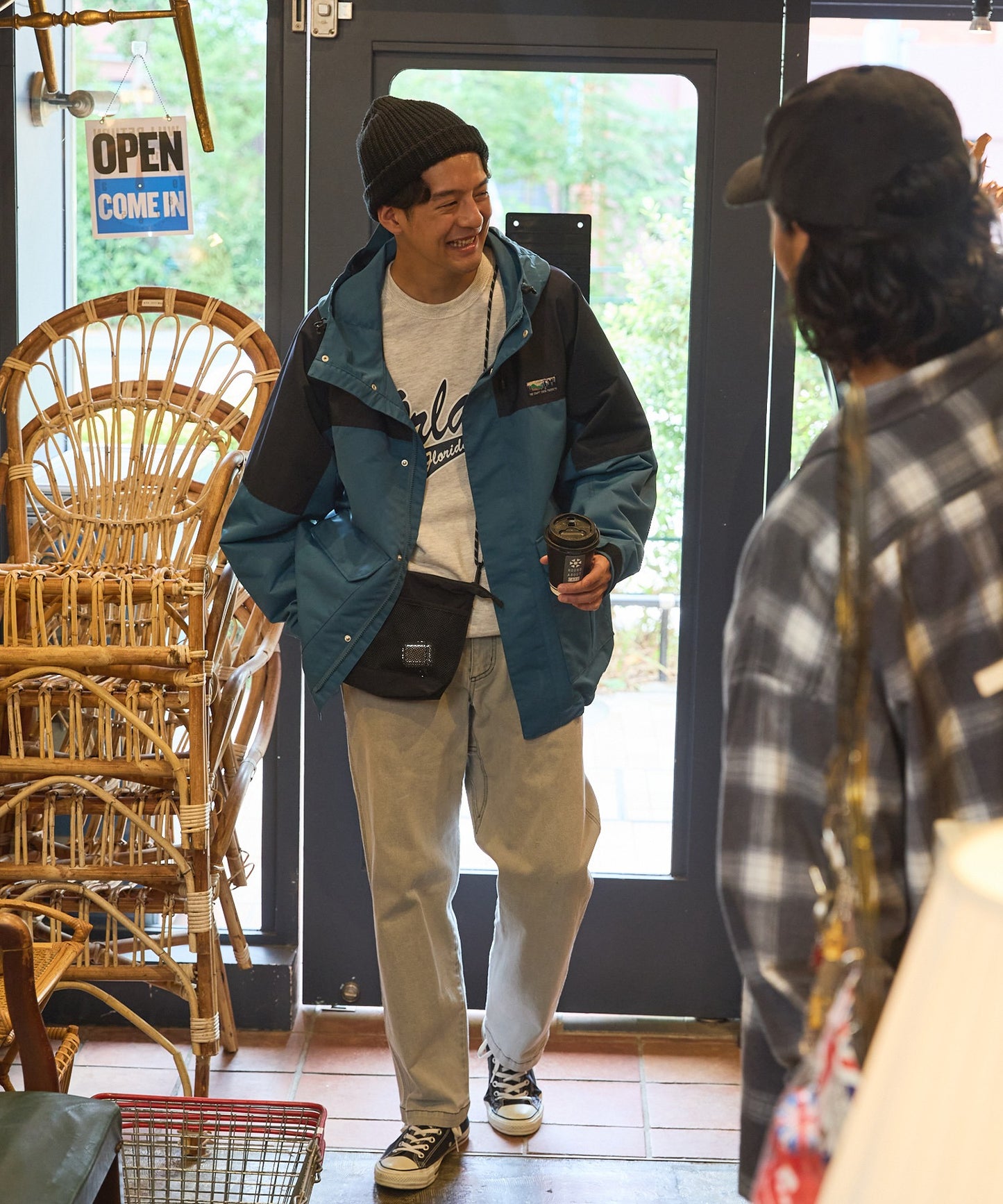 THE CRAFT CREW PRODUCTS 防潑水尼龍 × 網布輕便斜背包