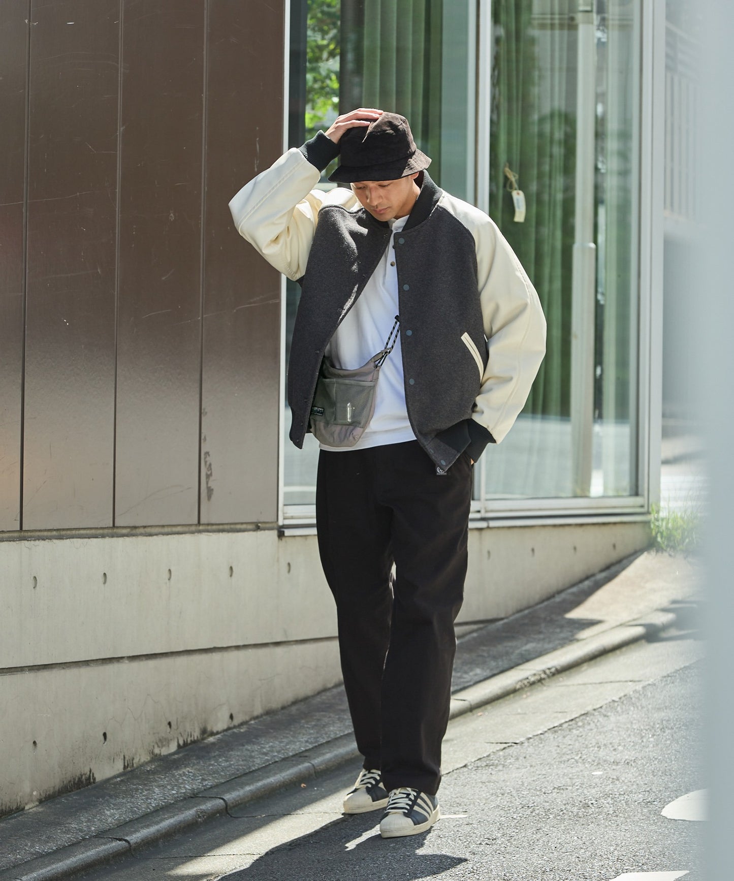 THE CRAFT CREW PRODUCTS 防潑水尼龍 × 網布輕便斜背包